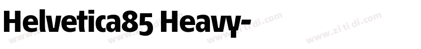 Helvetica85 Heavy字体转换